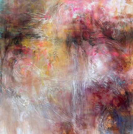 A piece from Katja Wittmer’s mixed media art exhibition, ‘Blossom – Develop, Grow and Thrive’, which runs at Clare Museum, Ennis, until 8th June, 2024