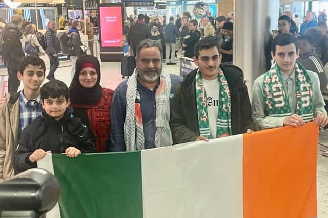 His wife, Batoul, and their four sons, were able to leave Gaza via the Rafah border last November but his exit was blocked and he was left behind in the besieged territory.