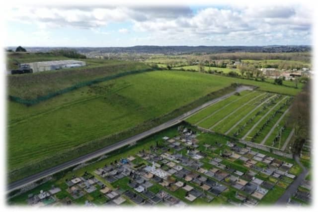The local authority is proposing to add 350 double plots to the existing cemetery and the plan also includes provision for ash plots