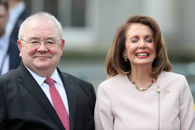 Mr O Fearghaill interjected and said Mr Barry was out of order by continuing and asked him to resume his seat.
