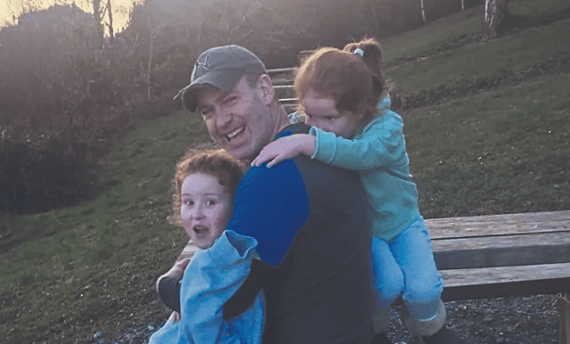 The late Tom Tierney with his two daughters, Isabel and Julia l PICTURE: GoFunbdMe