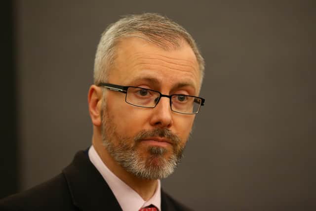 Gardai were called to the property on Thursday after reports that up to 12 masked men were staging a protest, some with anti-migration placards and banners.