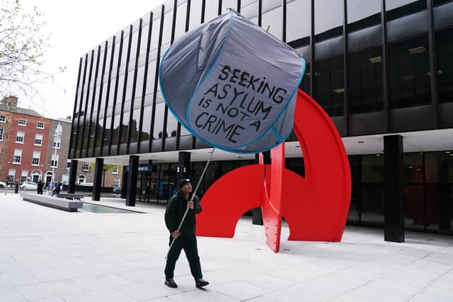 Last month, a large group of asylum seekers was moved by authorities from the makeshift camp at the IPO to Crooksling in south-west Dublin.
