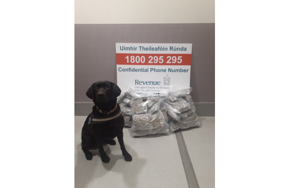Woman Arrested Following Revenue €300,000 Cannabis Seizure - Dublin Airport - 26th March 2024, Photo: Revenue