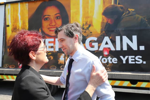 After the Irish public voted to liberalise its abortion laws in a 2018 referendum, Mr Harris received praise – and even adoration – by campaigners who viewed him a strong voice for the Yes campaign.