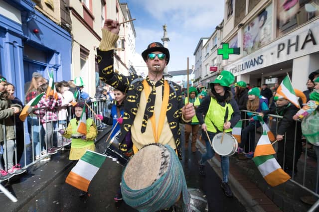 Banner Samba band taking part in The St Patrick's Day Parade in Ennis, 2019 | PICTURE: Eamon Ward