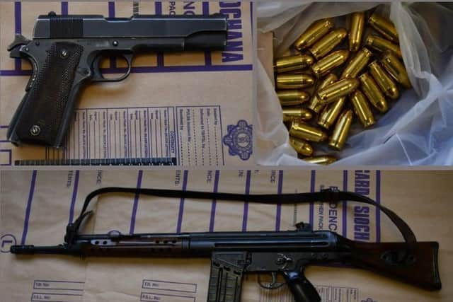 The garda said that the value of the firearms was in the region of €2,700 and he alleged they were bought on the Darknet.