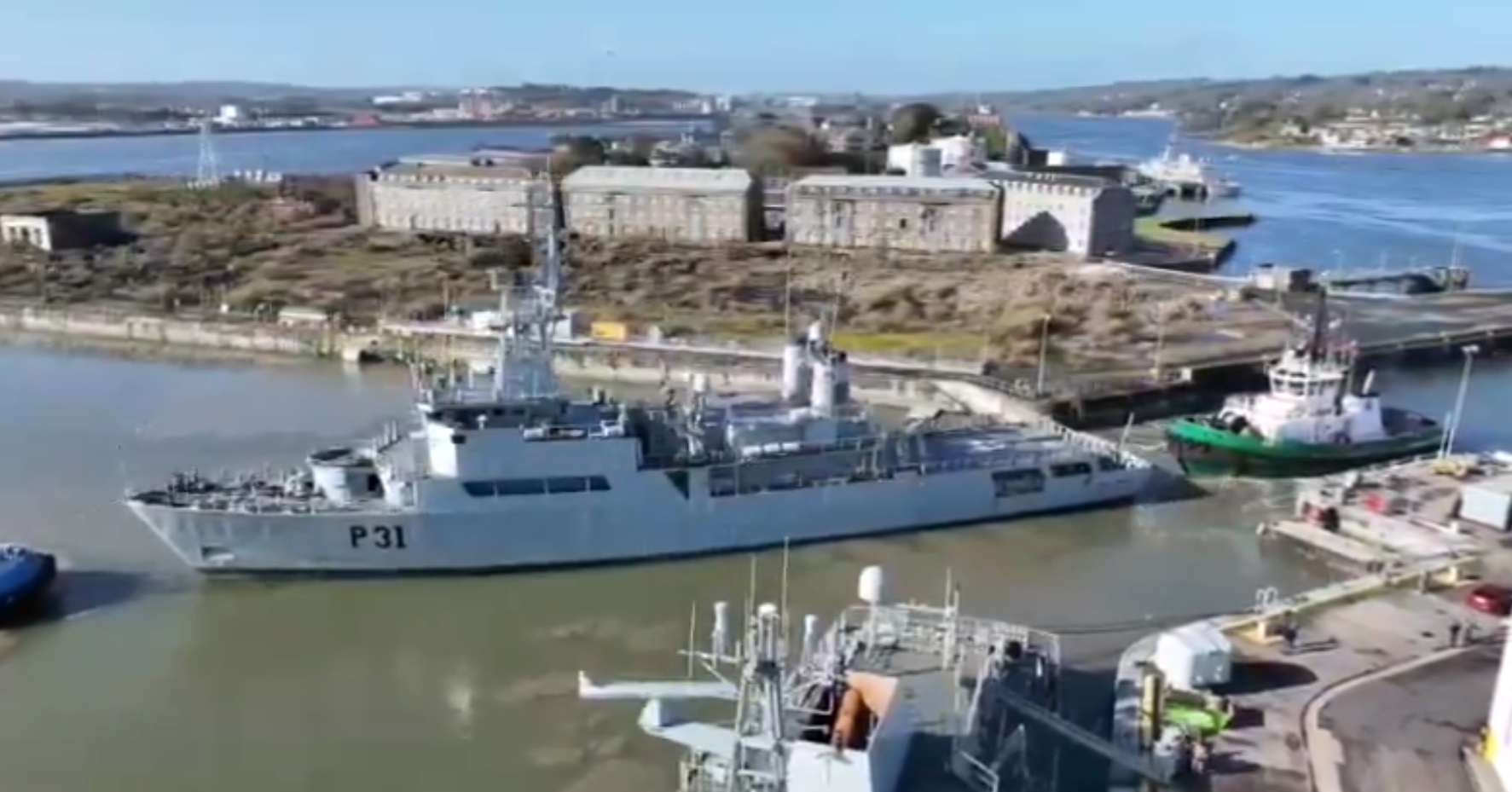 The LE Eithne, which was built in Verolme in 1984, was part of the Irish naval fleet for 38 years