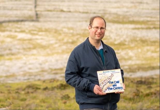 Shane Casey with his book, The Calf and the Cuckoo | Courtesy of Facebook