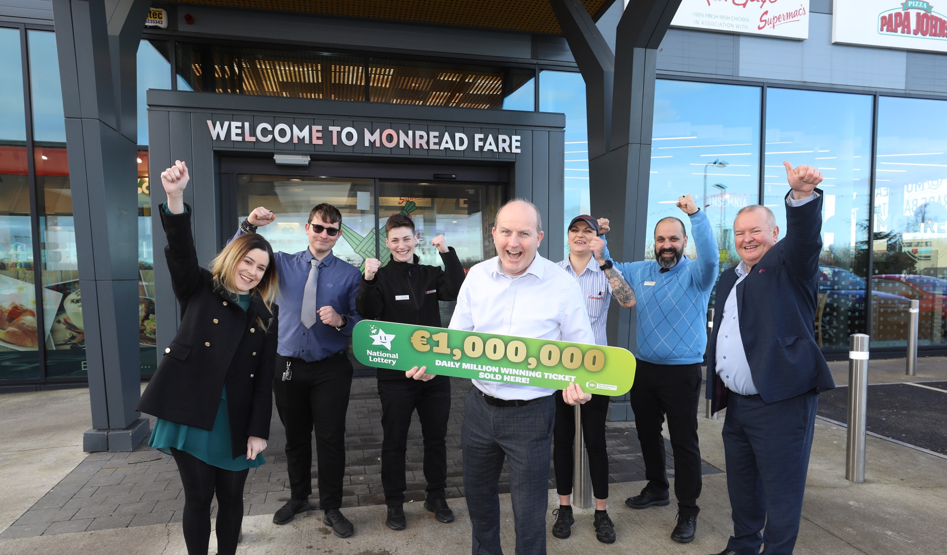 Staff at Monread Fare service station on Monread Road in Naas, Co Kildare | Photo: MacInnes Photography