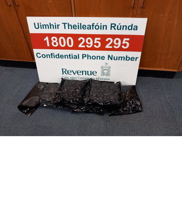 Cannabis herb worth around €60,000 was seized | PICTURE: Revenue