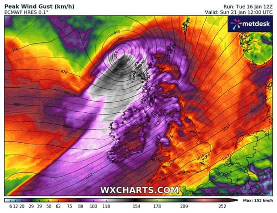Weather models continuing to show risk of nasty storm Sunday with strong winds and heavy rain. Plenty of cold settled weather to come before that though, very cold up to Saturday.