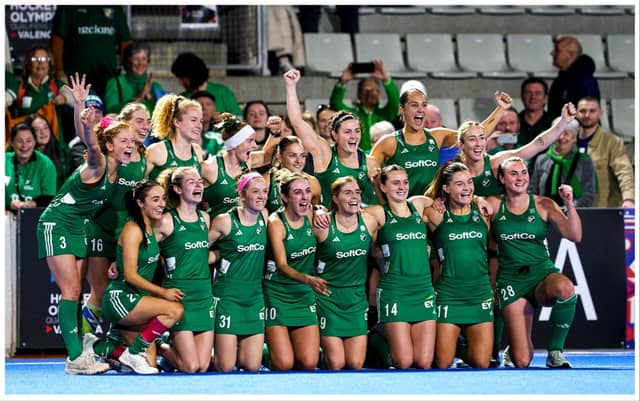 Spain stand in the way of Ireland women's Paris 2024 dreams this morning. PIC: Sportsfile