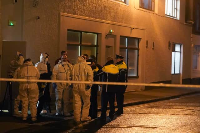A controlled explosion was carried out at the scene where the man died, as gardai ruled out a gas leak theory.