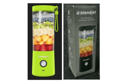 Risks associated include overheating of the battery within the product which may cause it to catch fire while charging. Also, in certain circumstances of intensive use, a blender blade may break off, releasing a fragment, with the consequent risk of laceration of an internal digestive organ if it is swallowed.