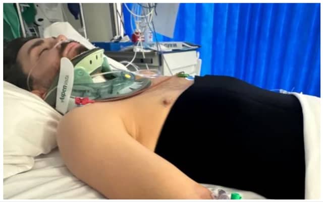 Ryan Curtis is in hospital in Belfast