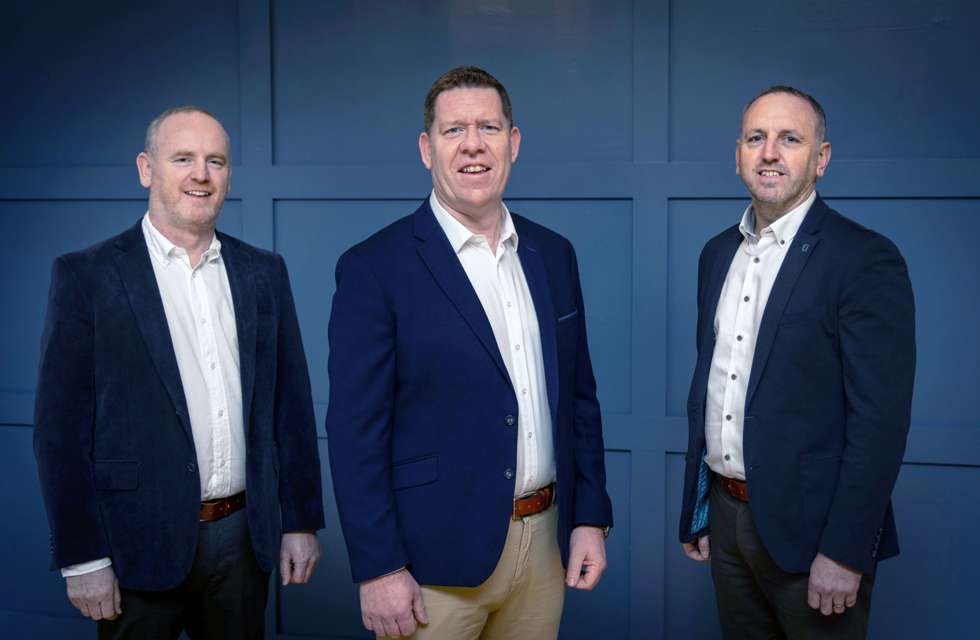 Colin Cleary (centre), appointed Managing Director, with the co-founders and directors of Niaron, Niall Keane and Ronan Keane (on left)