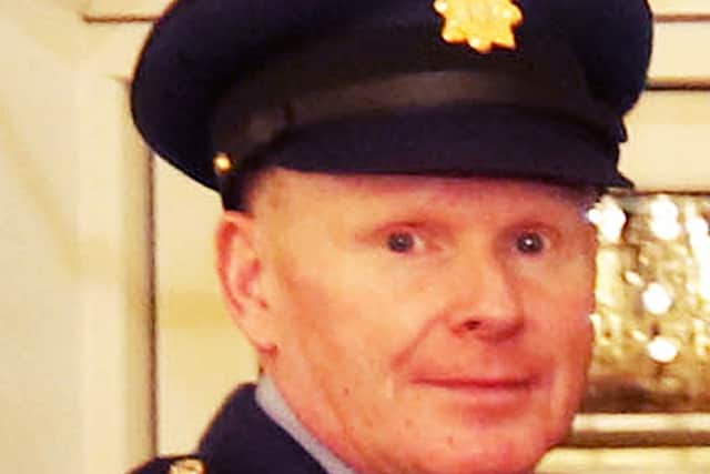 At that court sitting, it was heard that Inspector Niall Flood (pictured below) was knocked down by Ms McDonnell who then failed to remain at the scene.