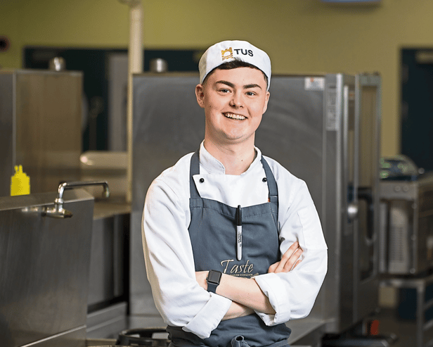Jack Rice honing his skills in the TUS training kitchens in Moylish