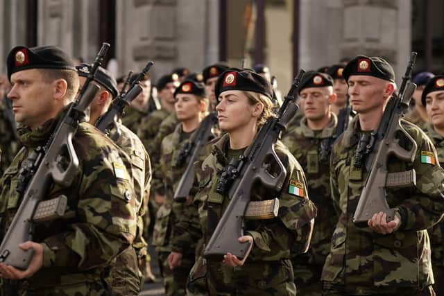 Speaking at a military review ceremony in Kilkenny Castle, Mr Martin told the soldiers’ families that he appreciated that the situation in the Middle East was of “grave concern” to them.