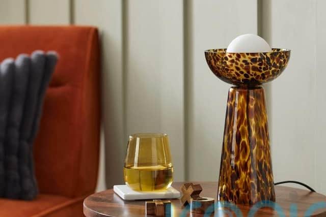 4. Tortoise Shell Glass Table Lamp, £30, (€34) Habitat.