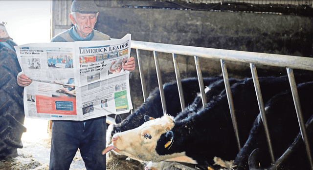 The late Pat Treacy was a Clare man through and through but he did enjoy the occasional read of the Limerick Leader