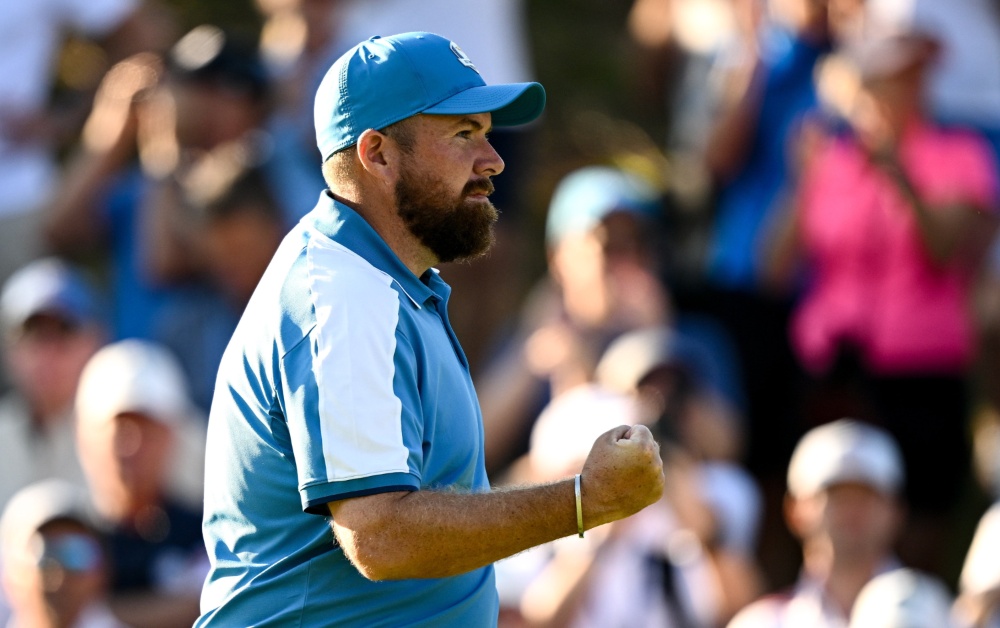 WATCH: Shane Lowry fires up crowd as Europe off to fast start at Ryder Cup. PIC: Sportsfile
