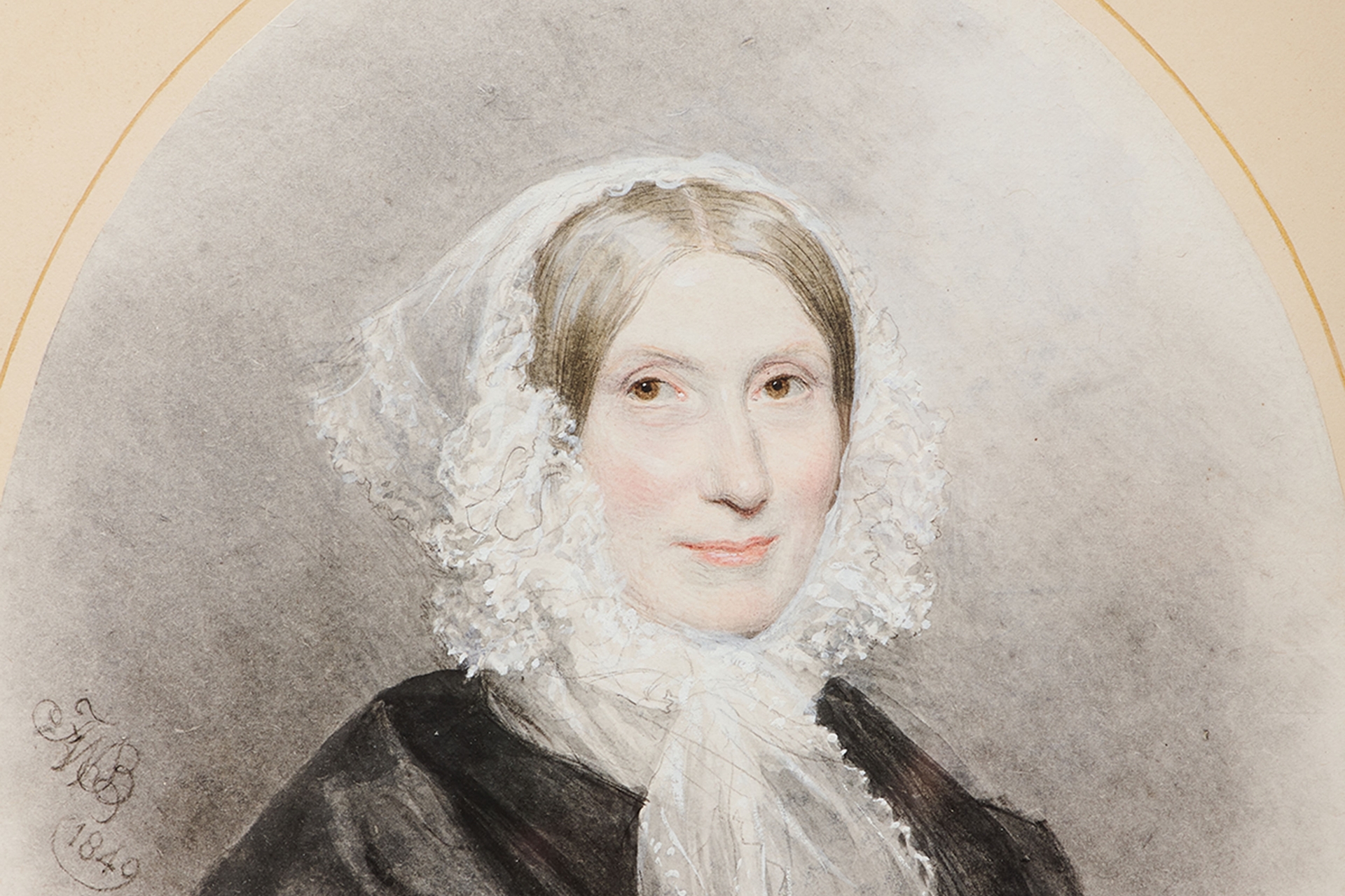 ‘Portrait of a Woman’, thought to be the mother of the Clare painter, Frederic William Burton, who will be the subject of the first of four talks at the Clare Museum