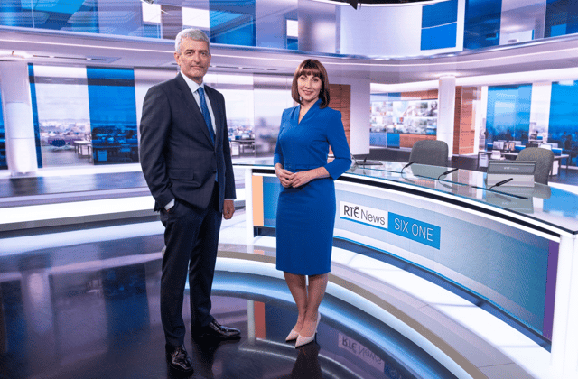 Sharon Tobin joins David McCullagh as the new presenting team for RTÉ's flagship Six One News | PICTURE: RTÉ
