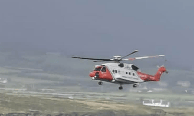 Rescue 115 - Shannon Airport based Irish Coast Guard Helicopter - was one of the emergency services to respond
