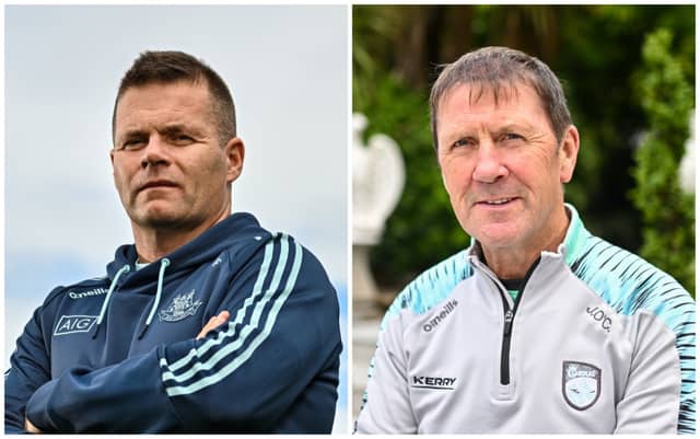 Dublin manager Dessie Farrell / Kerry manager Jack O'Connor. PIC: Sportsfile