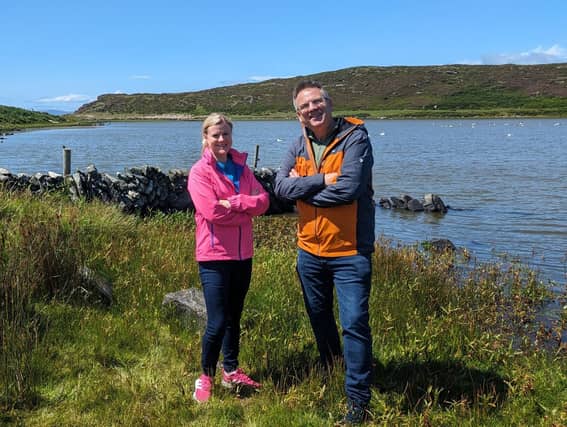 Presenters Derek Mooney and Nuala Carey