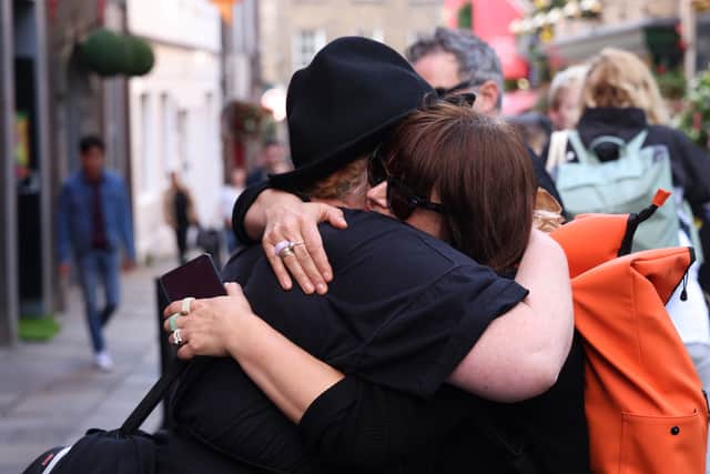 A woman at the vigil spoke of the impact of O’Connor speaking out about institutional abuse, saying: “I don’t think I’ve ever cried so much for a stranger but I think she held bits of generations of this nation in her heart.