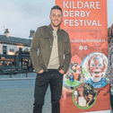 Singer Nathan Carter pictured with Orla Murtagh and Brian Flanagan of the Festival committee.