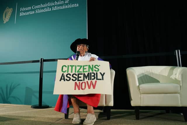 Ms D’Arcy said: “Let’s have it first, not the stitch-up, which is what’s going to happen at the forum.”