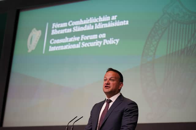 In his address, Mr Varadkar said the conference was not about Nato membership or changing military neutrality and there was no “perceived outcome”.