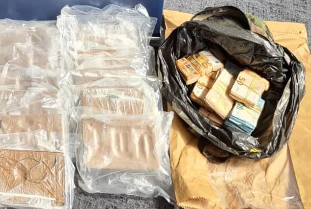 Significant quantities and cash were seized during the search operation