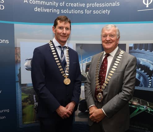 David Purcell, newly-elected chair of Thomond region of Engineers Ireland with former national president John Power