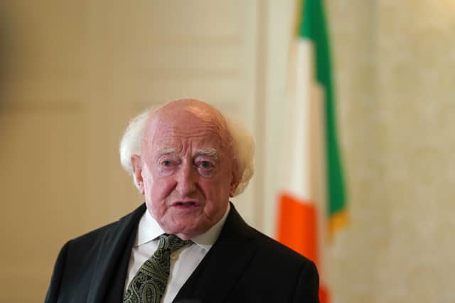 As President, Mr Higgins is the supreme commander of the Irish Defence Forces but by convention presidents typically refrain from direct criticism of the government.