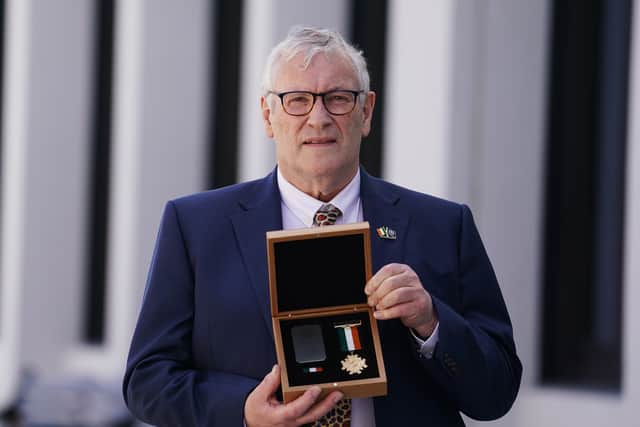 His son John Donegan collected the award on behalf of his father, and said it was an emotional day.