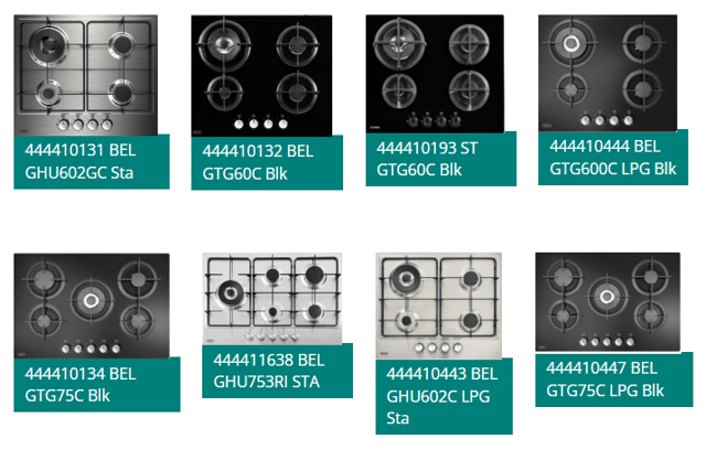 The type of affected models can be viewed below: