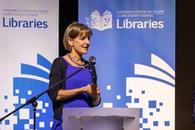 Author Debbie Thomas celebrating World of Welcome in glór, Ennis, in October 2022 | Picture: Natasha Barton