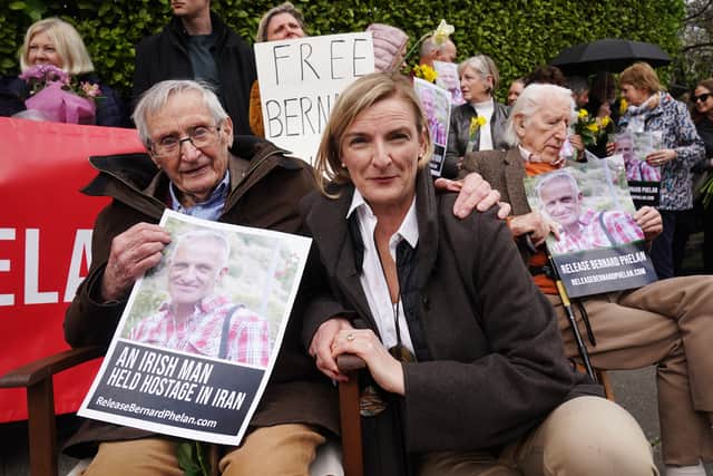 Caroline Phelan, Mr Phelan’s sister, and officials from Ireland’s Department of Foreign Affairs were at the airport to welcome him on arrival.