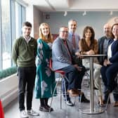 Shannon Chamber CEO Helen Downes (centre) with (from left): Conor Quin, Annie Duffy, Peter Murphy, Douglas Joy, Conal O'Brien, Elaine O'Connell, Paul Murphy, Barry Gavin | Picture: Eamon Ward