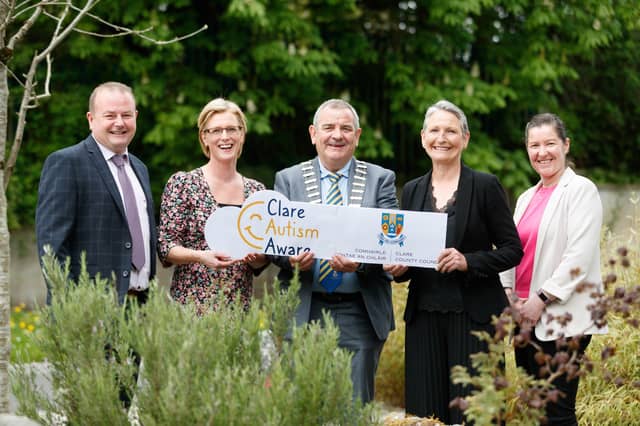 Brendan Boyce, Clare County Council; Bernadette Haugh, Clare County Council; Cllr Tony O’Brien, Clare County Council; Dr Susan Crawford, Get Autism Active; and Deirdre Power, Clare County Council