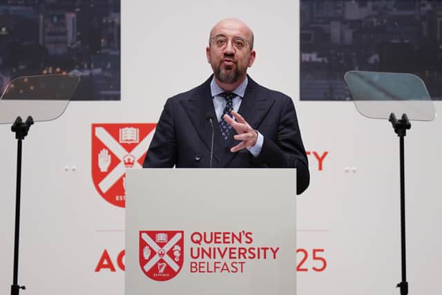President of the European Council Charles Michel also addressed the conference.