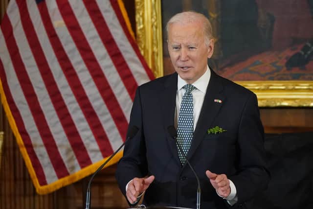 Mr Biden will not visit Stormont Buildings, and is to leave Northern Ireland on Wednesday.
