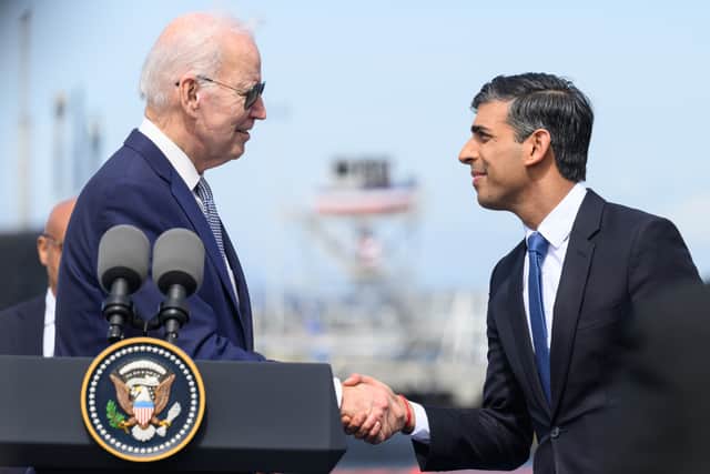 The US president is to arrive in Belfast on Tuesday evening along with UK Prime Minister Rishi Sunak.