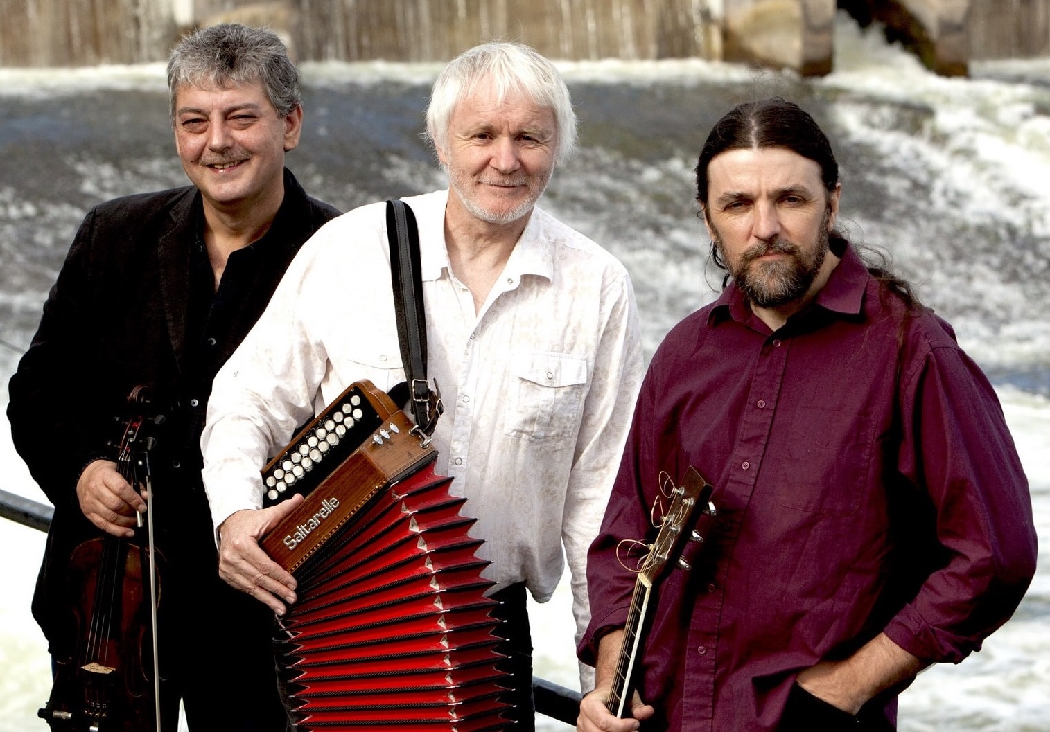 Traditional musicians Cathal Hayden, Máirtín O’Connor,  and Seamie O’Dowd