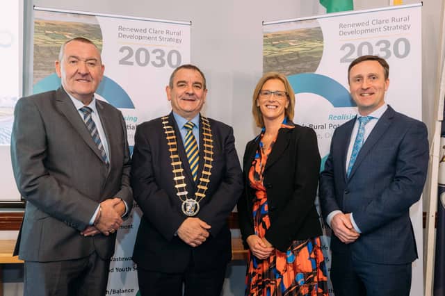 Pat Dowling, Cllr Tony O’Brien, Bernadette Haugh, and Leonard Cleary. Picture: Eamon Ward